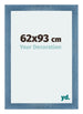 Mura MDF Cadre Photo 62x93cm Bleu Brillant Geveegd De Face Mesure | Yourdecoration.fr