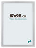 Mura MDF Cadre Photo 67x98cm Gris Patine De Face Mesure | Yourdecoration.fr