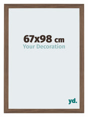 Mura MDF Cadre Photo 67x98cm Noyer Fonce De Face Mesure | Yourdecoration.fr