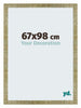 Mura MDF Cadre Photo 67x98cm Or Brillant De Face Mesure | Yourdecoration.fr