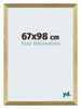 Mura MDF Cadre Photo 67x98cm Or Vintage De Face Mesure | Yourdecoration.fr