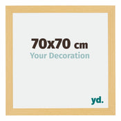 Mura MDF Cadre Photo 70x70cm Hêtre Décor De Face Mesure | Yourdecoration.fr