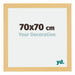 Mura MDF Cadre Photo 70x70cm Hêtre Décor De Face Mesure | Yourdecoration.fr