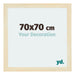 Mura MDF Cadre Photo 70x70cm Sable Balayé De Face Mesure | Yourdecoration.fr