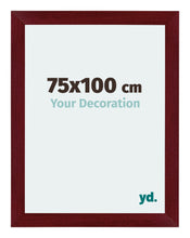 Mura MDF Cadre Photo 75x100cm Bordeaux Balayé De Face Mesure | Yourdecoration.fr