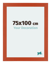 Mura MDF Cadre Photo 75x100cm Orange De Face Mesure | Yourdecoration.fr