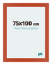 Mura MDF Cadre Photo 75x100cm Orange De Face Mesure | Yourdecoration.fr