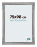 Mura MDF Cadre Photo 75x98cm Bleu Brillant De Face Mesure | Yourdecoration.fr