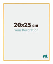 New York Aluminium Cadre Photo 20x25cm Or Brillant De Face Mesure | Yourdecoration.fr