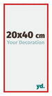 New York Aluminium Cadre Photo 20x40cm Rouge Ferrari De Face Mesure | Yourdecoration.fr