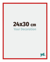 New York Aluminium Cadre Photo 24x30cm Rouge Ferrari De Face Mesure | Yourdecoration.fr
