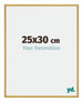 New York Aluminium Cadre Photo 25x30cm Or Brillant De Face Mesure | Yourdecoration.fr
