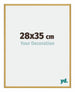 New York Aluminium Cadre Photo 28x35cm Or Brillant De Face Mesure | Yourdecoration.fr