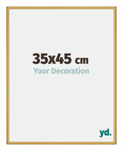 New York Aluminium Cadre Photo 35x45cm Or Brillant De Face Mesure | Yourdecoration.fr