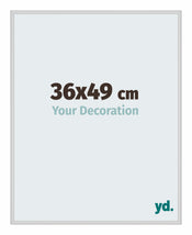 New York Aluminium Cadre Photo 36x49cm Argent Mat De Face Mesure | Yourdecoration.fr