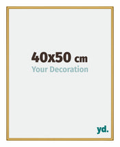 New York Aluminium Cadre Photo 40x50cm Or Brillant De Face Mesure | Yourdecoration.fr