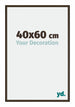 New York Aluminium Cadre Photo 40x60cm Structure Noyer De Face Mesure | Yourdecoration.fr