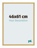 New York Aluminium Cadre Photo 46x61cm Or Brillant De Face Mesure | Yourdecoration.fr