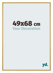 New York Aluminium Cadre Photo 49x68cm Or Brillant De Face Mesure | Yourdecoration.fr