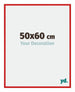 New York Aluminium Cadre Photo 50x60cm Rouge Ferrari De Face Mesure | Yourdecoration.fr