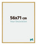 New York Aluminium Cadre Photo 56x71cm Or Brillant De Face Mesure | Yourdecoration.fr