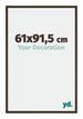 New York Aluminium Cadre Photo 61x91 5cm Structure Noyer De Face Mesure | Yourdecoration.fr