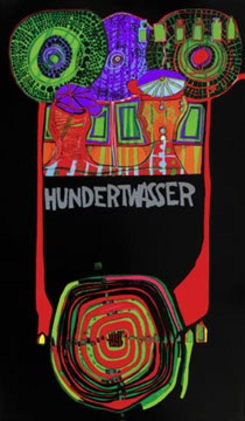 PGM FH 13 Friedensreich Hundertwasser Welttournee Affiche Art 49x83cm | Yourdecoration.fr