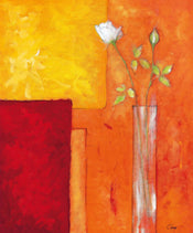 PGM GGN 04 Gunter Gohn Rosen auf warmem Rot Affiche Art 50x60cm | Yourdecoration.fr