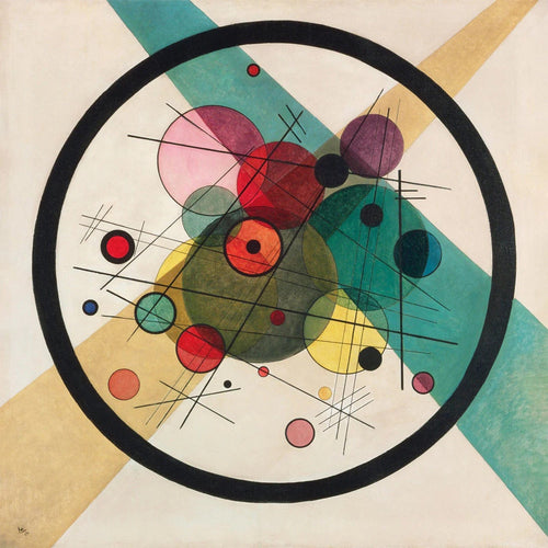 PGM WK 50 Wassily Kandinsky Kreis im Kreis Affiche Art 70x70cm | Yourdecoration.fr