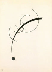 PGM WK 57 Wassily Kandinsky Freie Kurve auf den Punkt Affiche Art 50x70cm | Yourdecoration.fr
