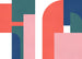 Papier Paint Geometric Colours 350x250cm FLX7 032 | Yourdecoration.fr