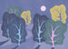 Papier Paint Purple Nights 350x250cm FLX7 017 | Yourdecoration.fr