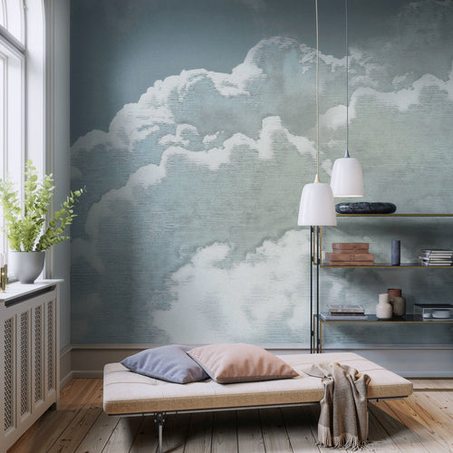 Papier Paint Vintage Clouds 250x250cm Komar FLX5 050 Interieur | Yourdecoration.fr