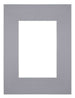Passe Partout 18x24cm Carton Gris Bord Droit De Face | Yourdecoration.fr