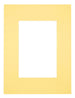 Passe Partout 18x24cm Carton Jaune Bord Droit De Face | Yourdecoration.fr