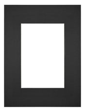 Passe Partout 18x24cm Carton Noir Bord Droit De Face | Yourdecoration.fr