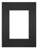 Passe Partout 18x24cm Carton Noir Bord Droit De Face | Yourdecoration.fr