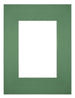 Passe Partout 18x24cm Carton Vert Foret Bord Droit De Face | Yourdecoration.fr