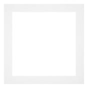 Passe Partout 20x20cm Carton Blanc Bord 4cm Droit De Face | Yourdecoration.fr