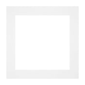 Passe Partout 20x20cm Carton Blanc Bord Droit De Face | Yourdecoration.fr