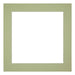 Passe Partout 20x20cm Carton Vert Menthe Bord 5cm Droit De Face | Yourdecoration.fr