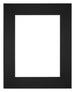 Passe Partout 20x25cm Carton Noir Bord Droit De Face | Yourdecoration.fr