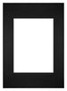 Passe Partout 20x28cm Carton Noir Bord Droit De Face | Yourdecoration.fr