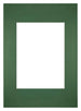 Passe Partout 20x28cm Carton Vert Foret Bord Droit De Face | Yourdecoration.fr