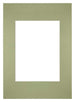 Passe Partout 20x28cm Carton Vert Menthe Bord Droit De Face | Yourdecoration.fr
