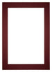 Passe Partout 20x28cm Carton Vin Rouge Bord 6cm Droit De Face | Yourdecoration.fr