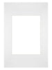 Passe Partout 20x30cm Carton Blanc Bord Droit De Face | Yourdecoration.fr