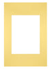 Passe Partout 20x30cm Carton Jaune Bord Droit De Face | Yourdecoration.fr
