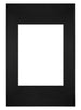 Passe Partout 20x30cm Carton Noir Bord Droit De Face | Yourdecoration.fr