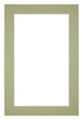 Passe Partout 20x30cm Carton Vert Menthe Bord 4cm Droit De Face | Yourdecoration.fr